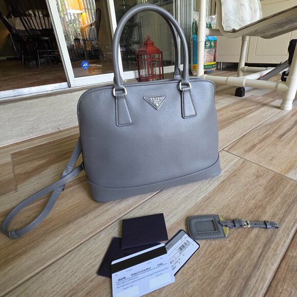 Prada FUMO Promenade Shoulder Duo Handbag PM - Picture 1 of 13
